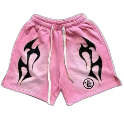 Hellstar x Complex Sports Flame Shorts 'Pink