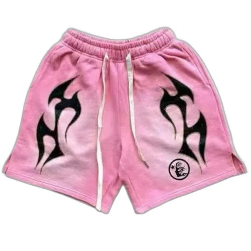 Hellstar x Complex Sports Flame Shorts 'Pink