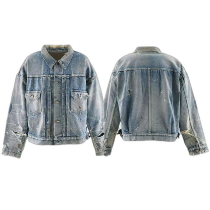 SAINT Mxxxxxx BJ_DENIM JACKET/DAMAGE