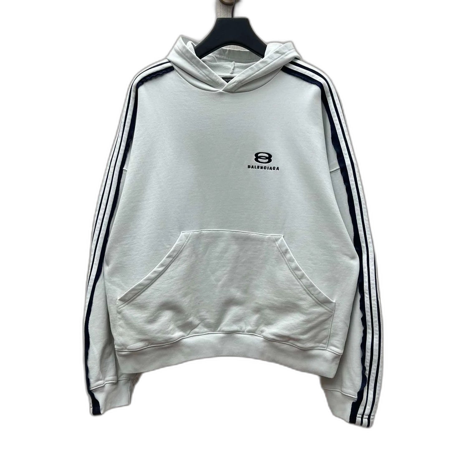 Balenciaga Men's Unity Sports Icon Large Hoodie in Dirty