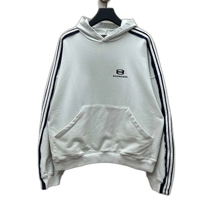 Balenciaga Men's Unity Sports Icon Large Hoodie in Dirty