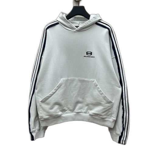 Balenciaga Men's Unity Sports Icon Large Hoodie in Dirty