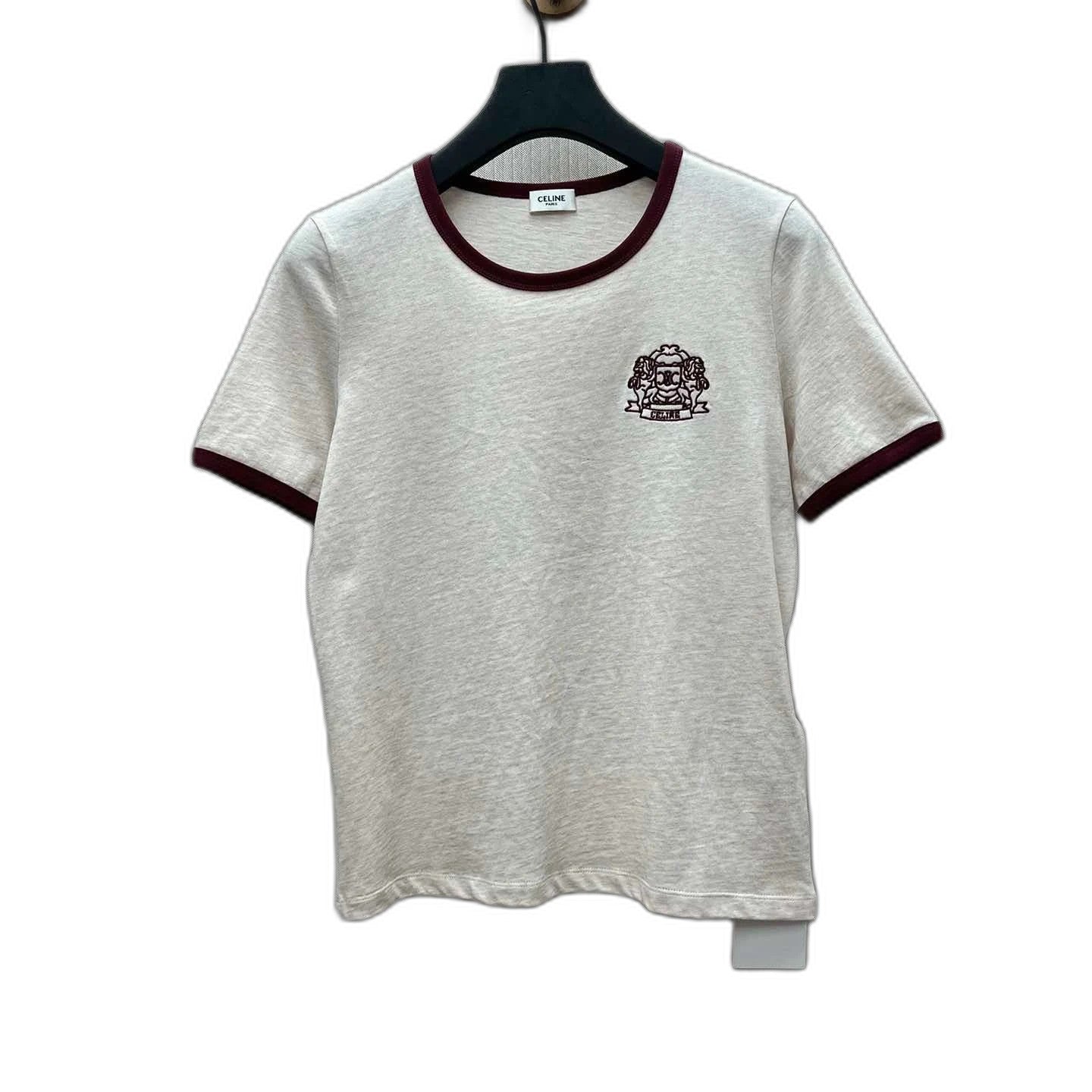 CELINE 70's blason t-shirt IN cotton jersey