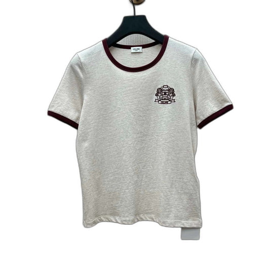 CELINE 70's blason t-shirt IN cotton jersey
