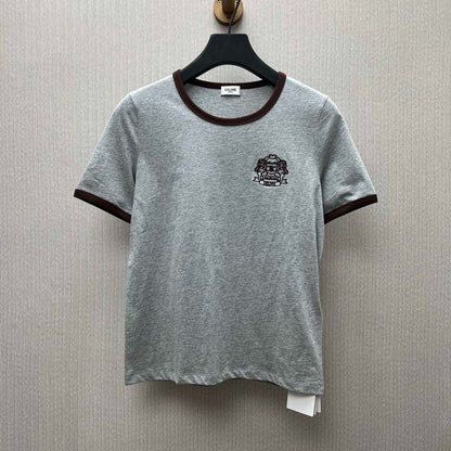 CELINE 70's blason t-shirt IN cotton jersey