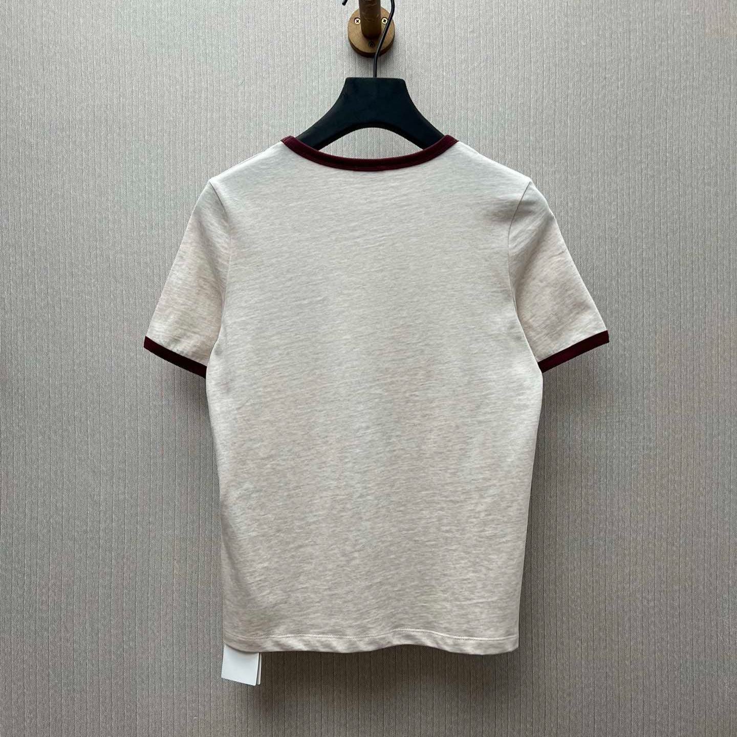 CELINE 70's blason t-shirt IN cotton jersey