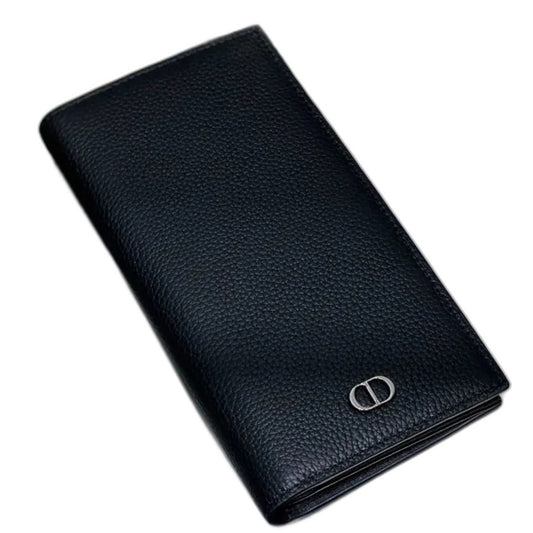 Dior Men's Long Wallet with Bifold Coin Pocket