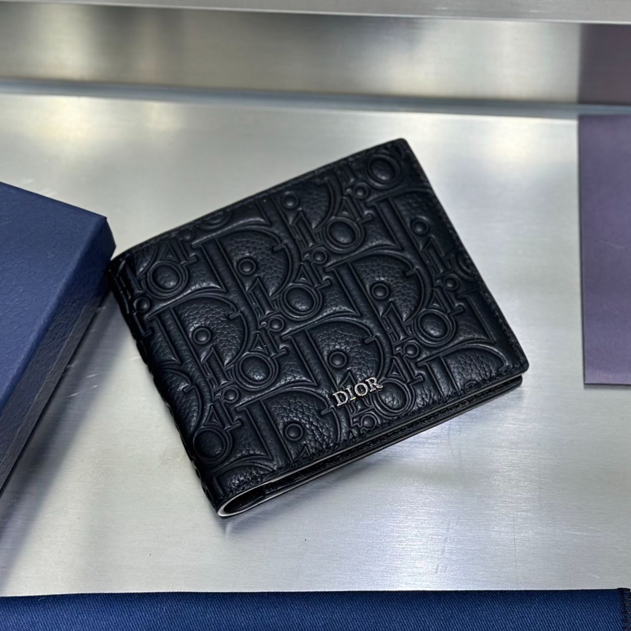 DIOR Logo folding wallet