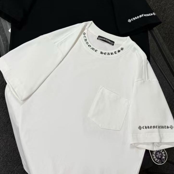 CHROME HEARTS NECK LOGO S/S TEE
