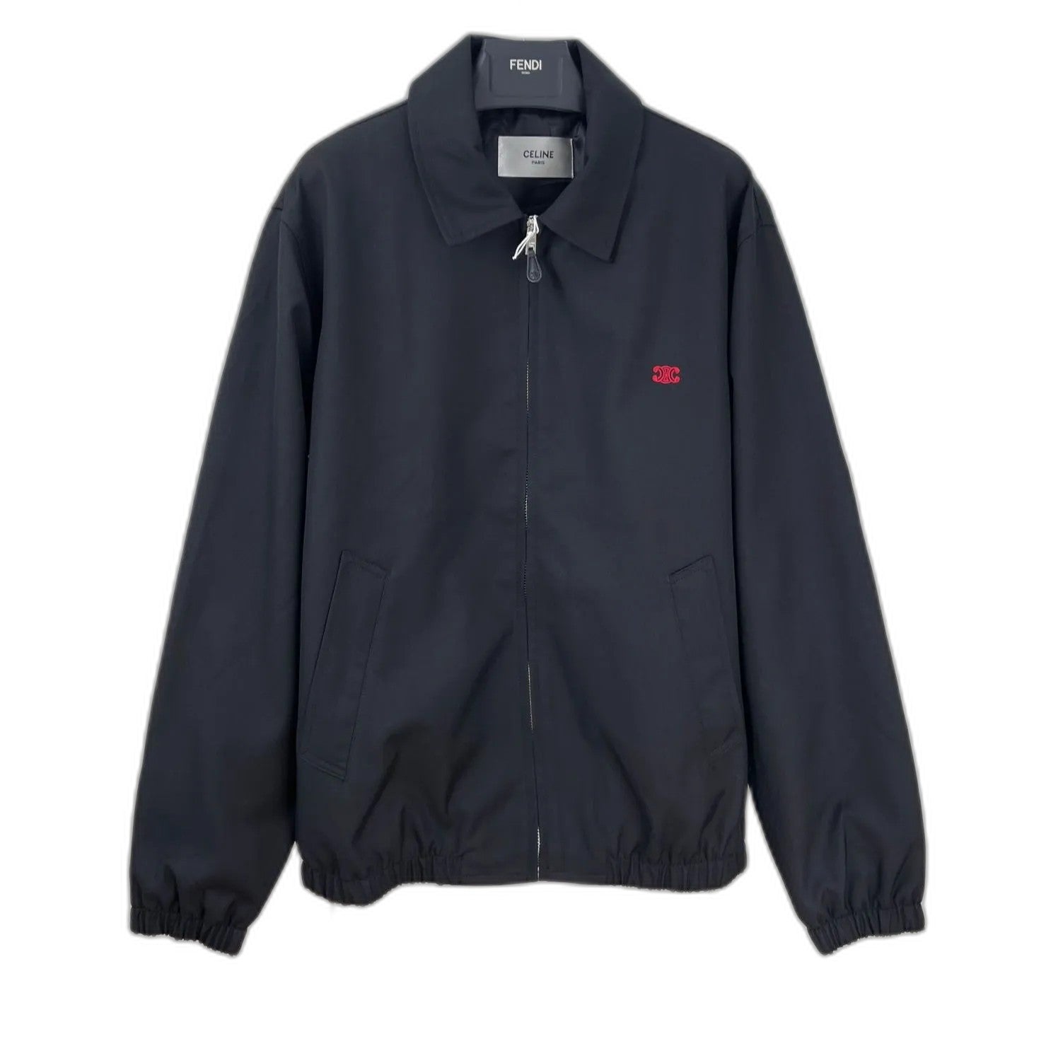 CELINE Blouson in Cotton and Wool Gabardine