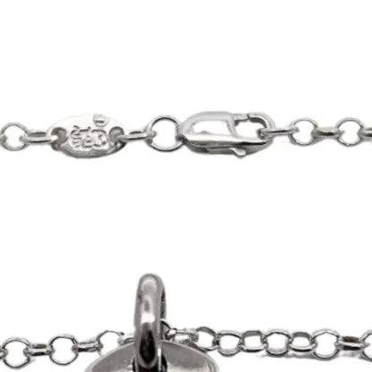 Chrome Heart Single Bead Necklace -pearl