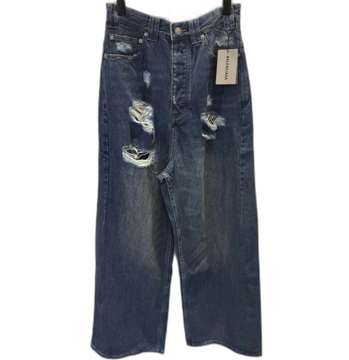 BALENCIAGA  Men's Baggy Pants in Blue