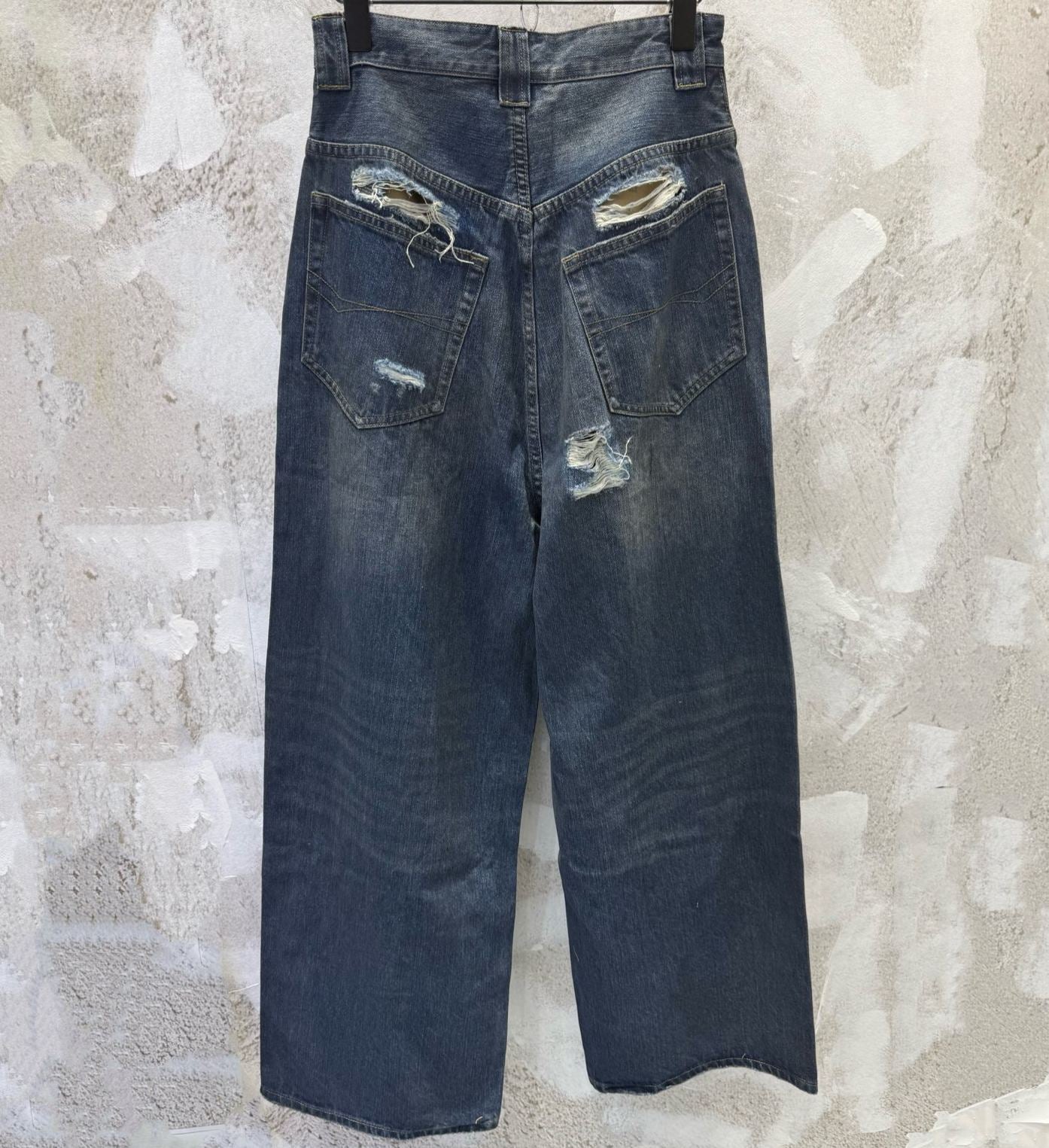 BALENCIAGA  Men's Baggy Pants in Blue