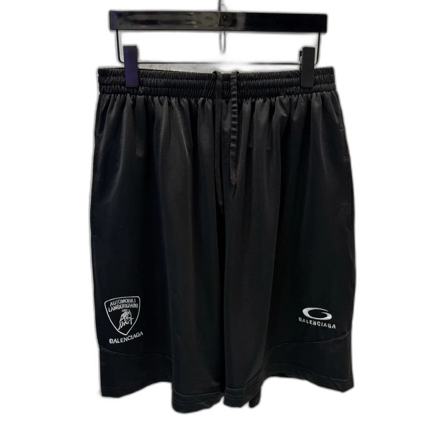 BALENCIAGA Automobili Lamborghini Men's Baggy Shorts "Black"