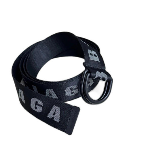 BALENCIAGA Men's D-Ring Belt in Dark Gray-4cm