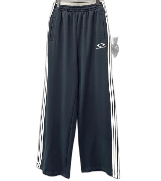 BALENCIAGA Men's Loop Sports Icon Baggy Sweatpants "Navy/White"