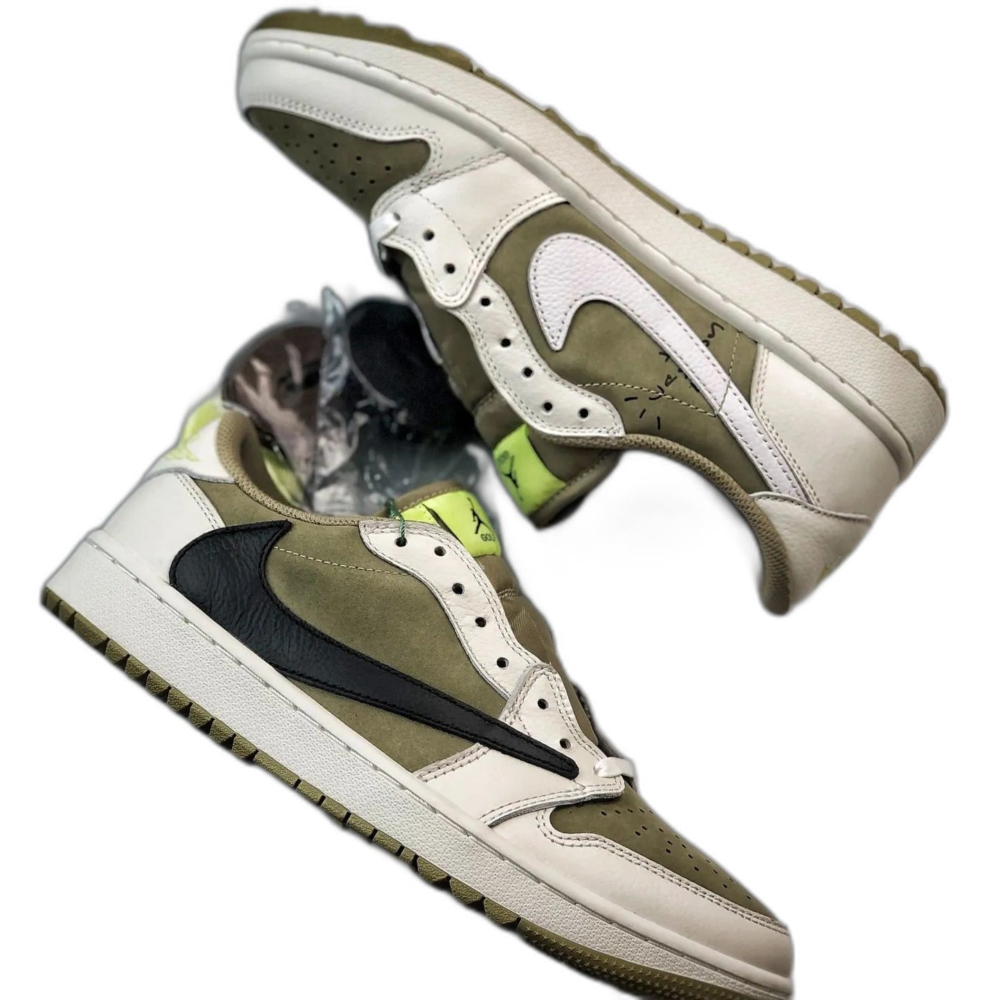 Travis Scott × Nike Air Jordan 1 Low Golf NRG "Neutral Olive"