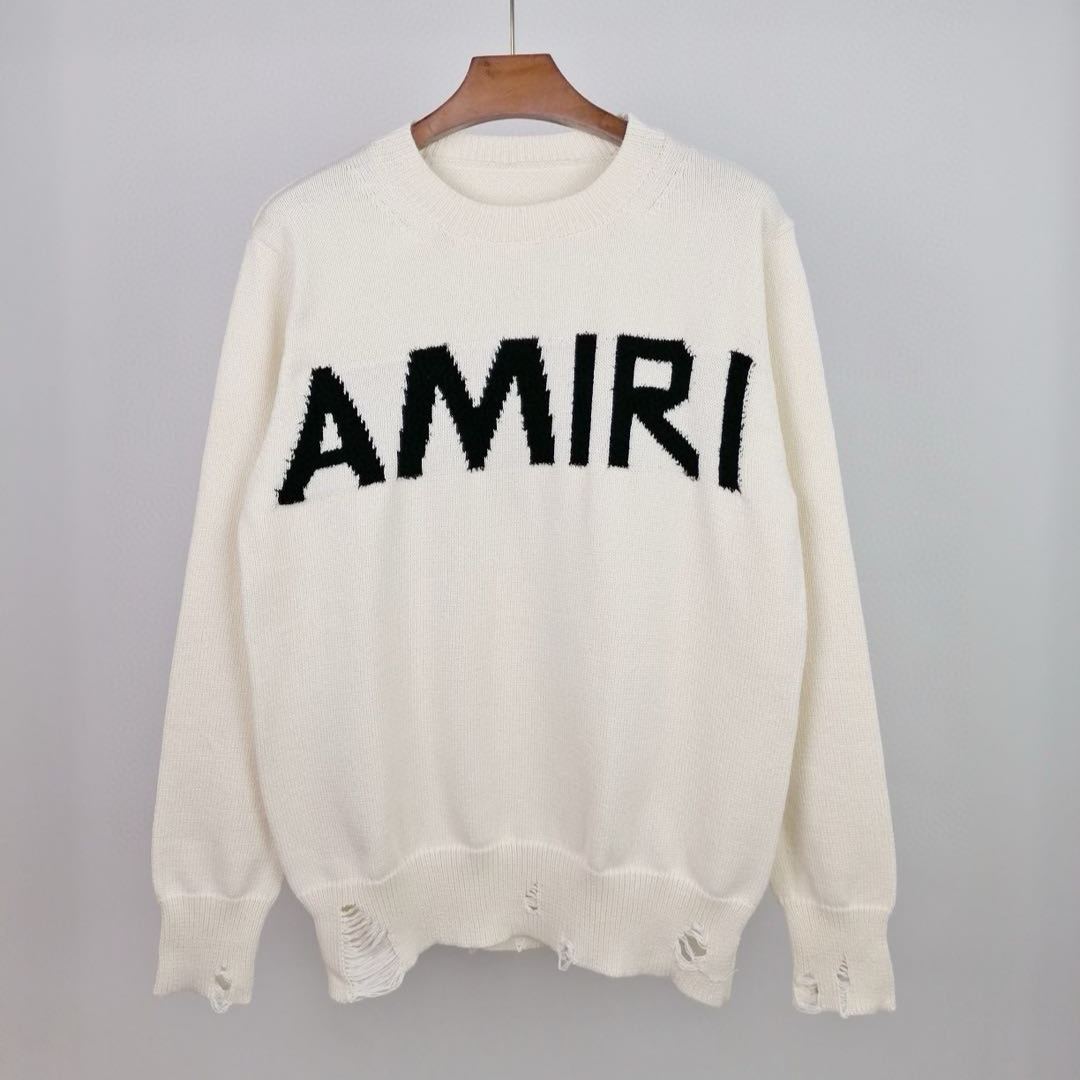 Amiri Destroyed effect sweater