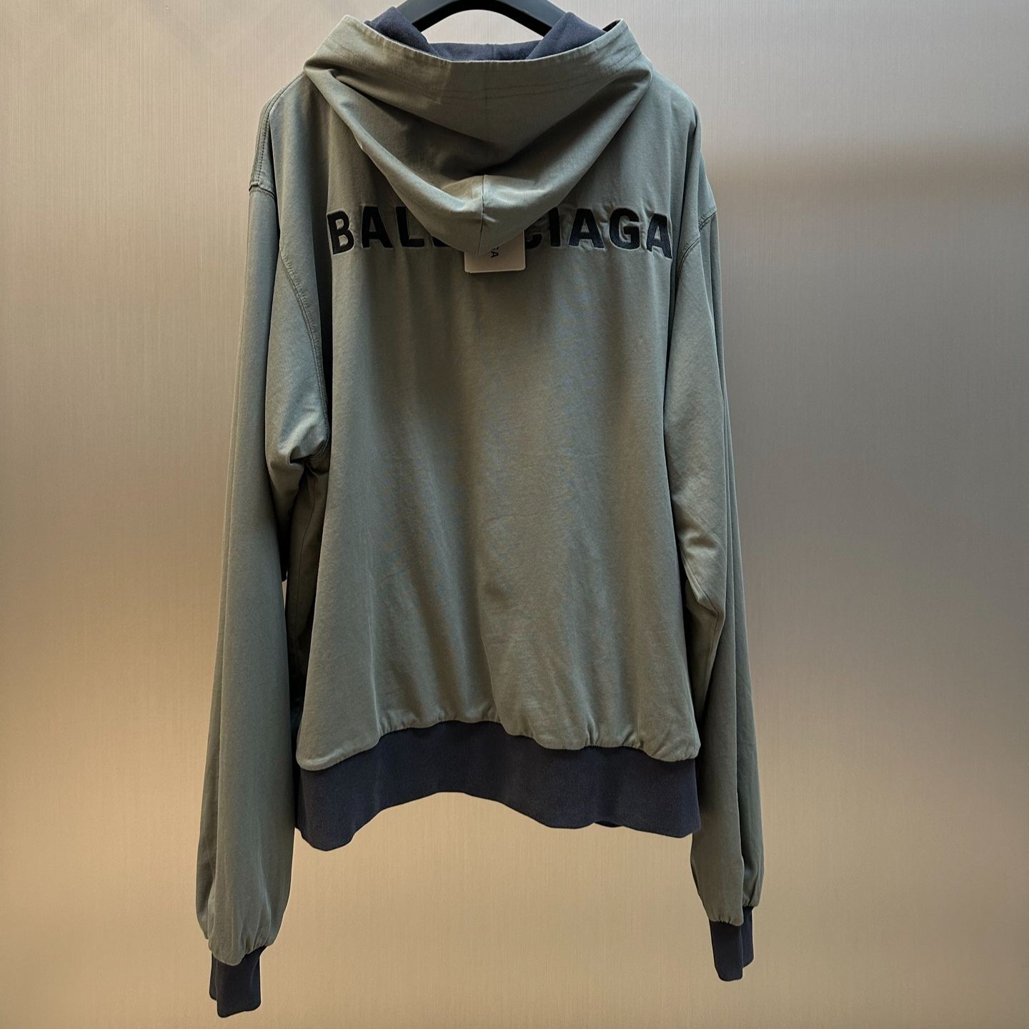 Balenciaga Back Hoodie Reversible Zip-Up Hoodie