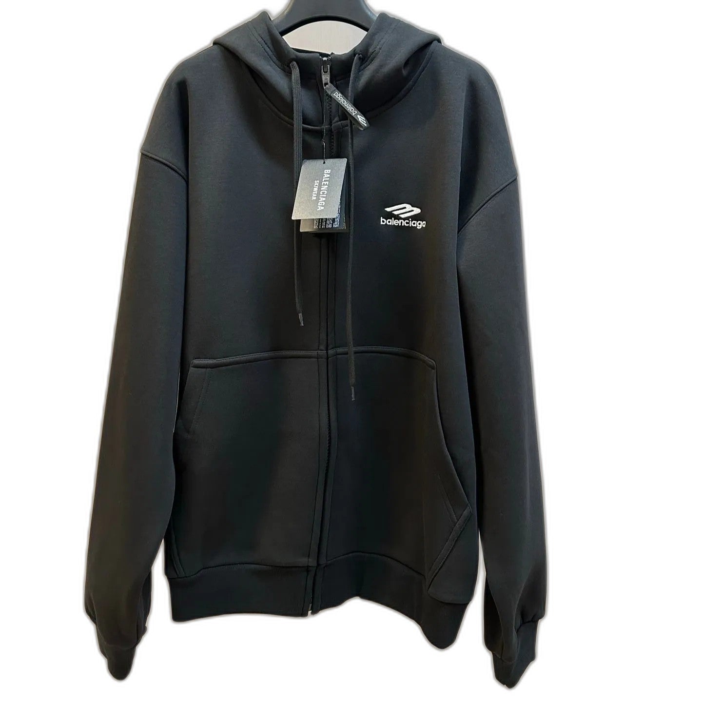 Balenciaga 3B Sports Icon Zip-Up Hoodie