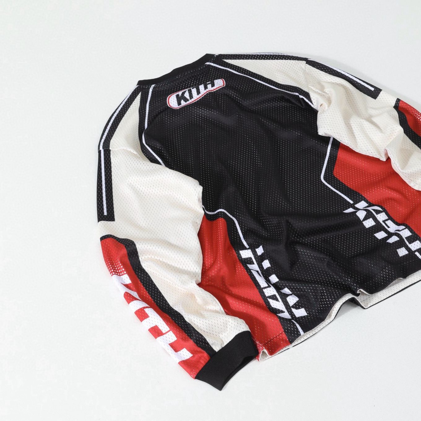 Kith Moto Mesh Long Sleeve Donovan Tee - Black