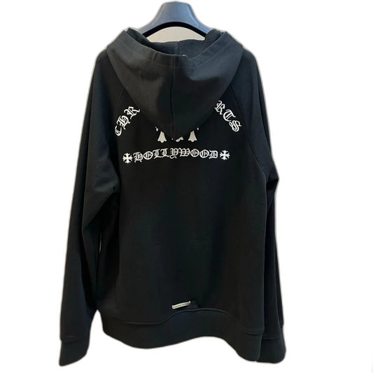 Chrome Hearts Zip-Up Hooded Sweatshirt