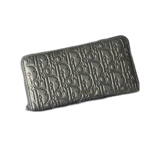 Dior Gravity Genuine Leather Long Zipper Wallet - 19.8*11cm