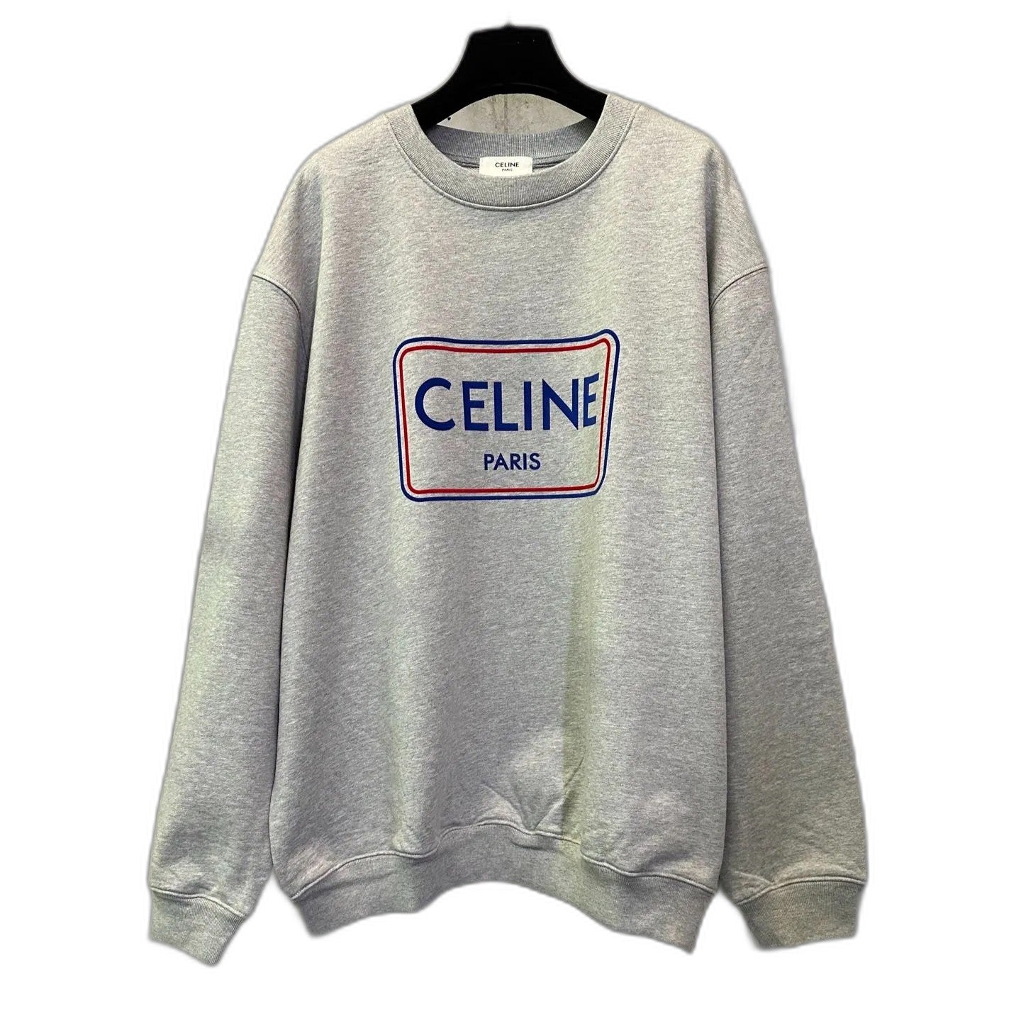 CELINE Loose sweatshirt in cotton fleece