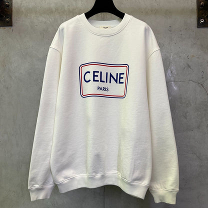 CELINE Loose sweatshirt in cotton fleece