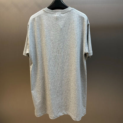 CELINE Cotton Jersey Loose T-Shirt in Grey