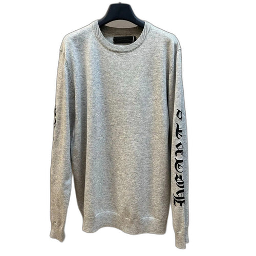 Chrome Hearts Cashmere Knit with Embroidered Sleeve Logo