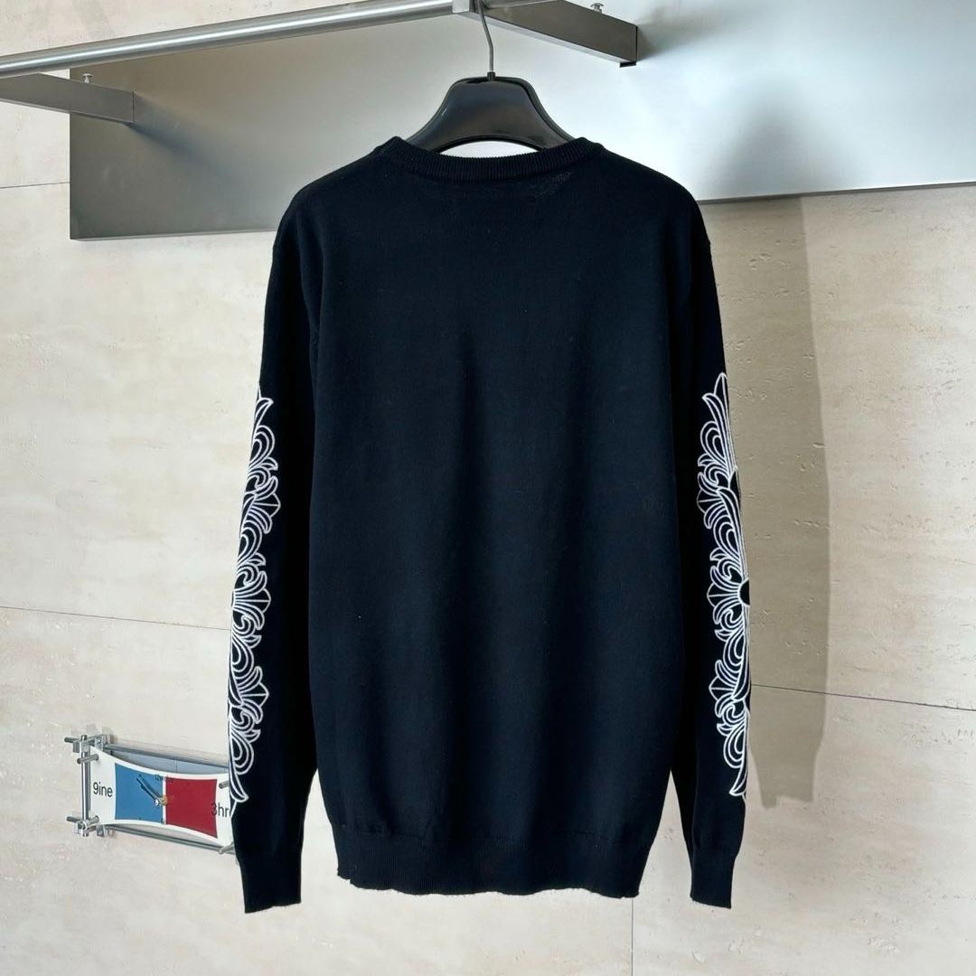 Chrome Hearts Embroidered Crew Neck Sweater
