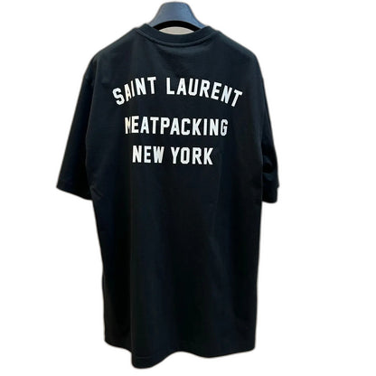 SAINT LAURENT silk T-white