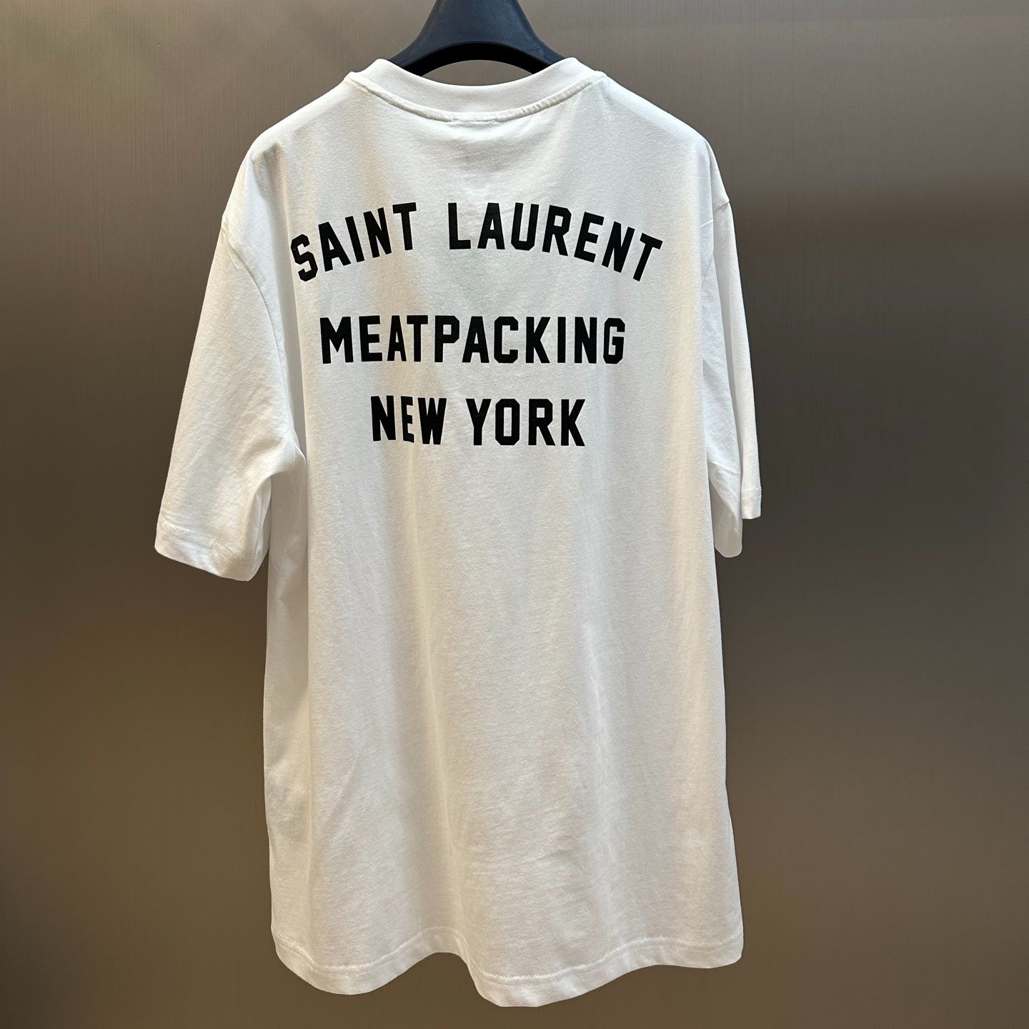 SAINT LAURENT silk T-white