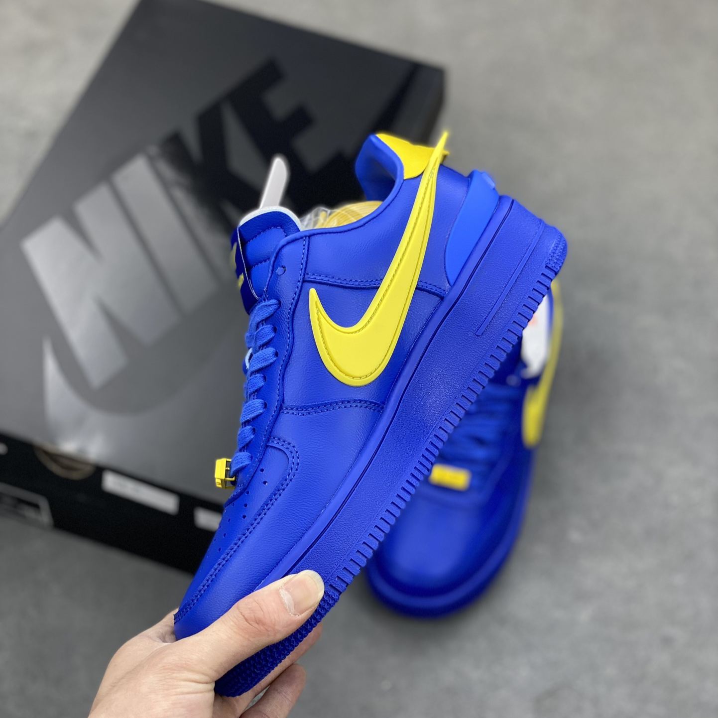AMBUSH × Nike Air Force 1 Low "Game Royal and Vivid Sulfur"
