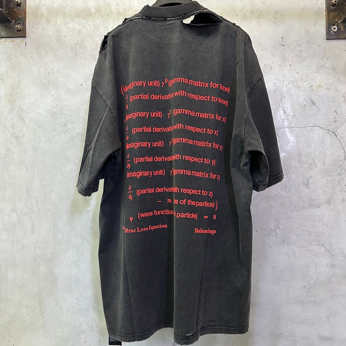 BALENCIAGA Men's Dirac Equation Oversized T-shirt