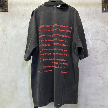 BALENCIAGA Men's Dirac Equation Oversized T-shirt