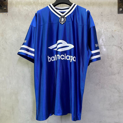BALENCIAGA 3b Football silhouette V-neck T-shirt
