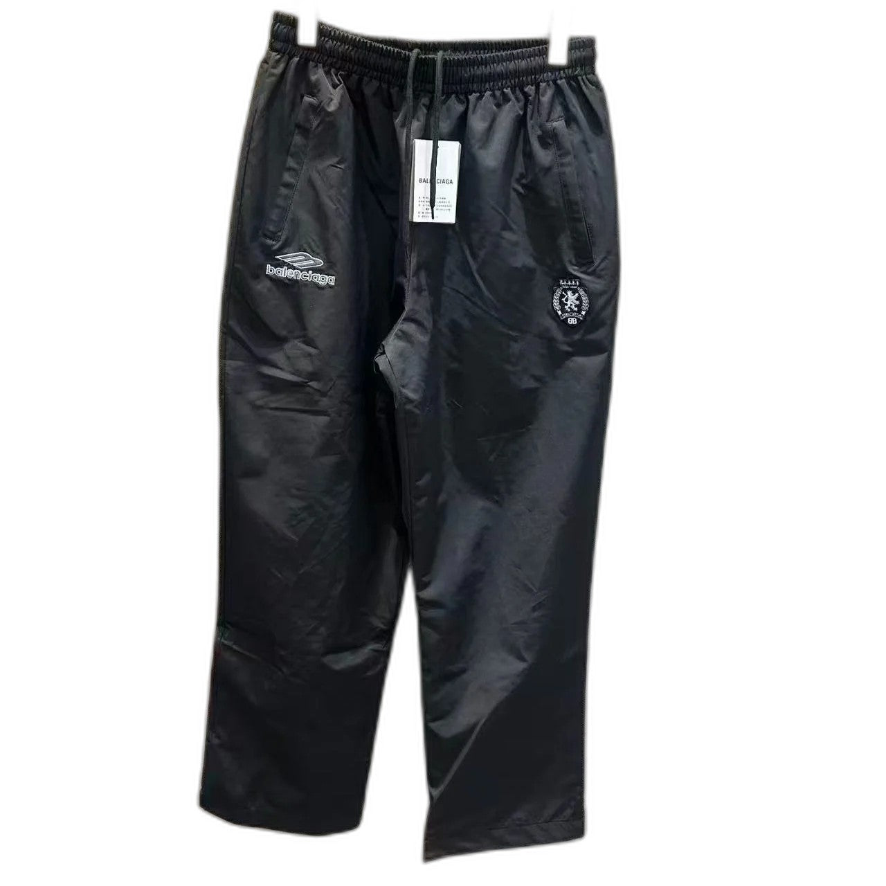 BALENCIAGA 3B Football Pants in Techno Cotton Poplin