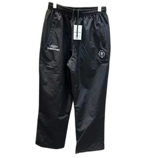 BALENCIAGA 3B Football Pants in Techno Cotton Poplin