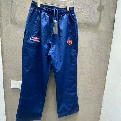 BALENCIAGA 3B Football Pants in Techno Cotton Poplin