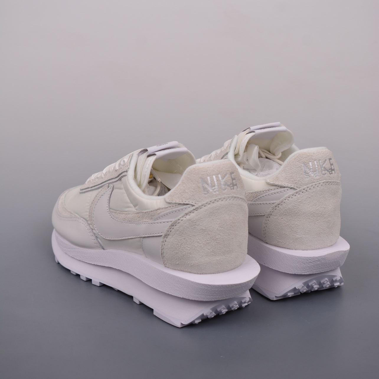 sacai × Nike LDV Waffle "Triple White"