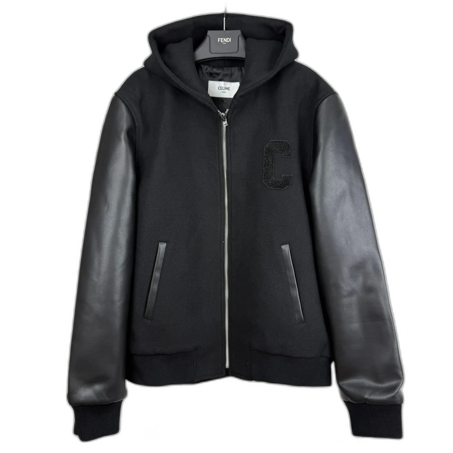 CELINE teddy jacket in double-faced wool