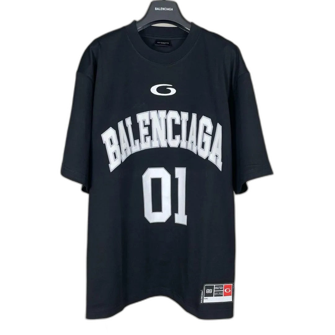 BALENCIAGA Men's Basketball Series Oversized T-Shirt "black"