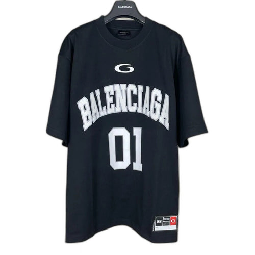 BALENCIAGA Men's Basketball Series Oversized T-Shirt "black"