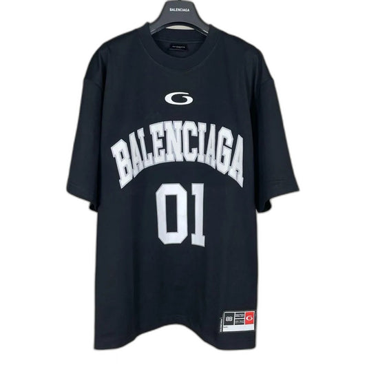 BALENCIAGA Men's Basketball Series Oversized T-Shirt "black"