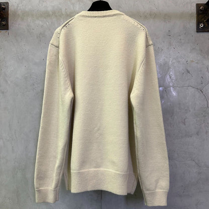 CELINE Crewneck Sweater 'White/Black'