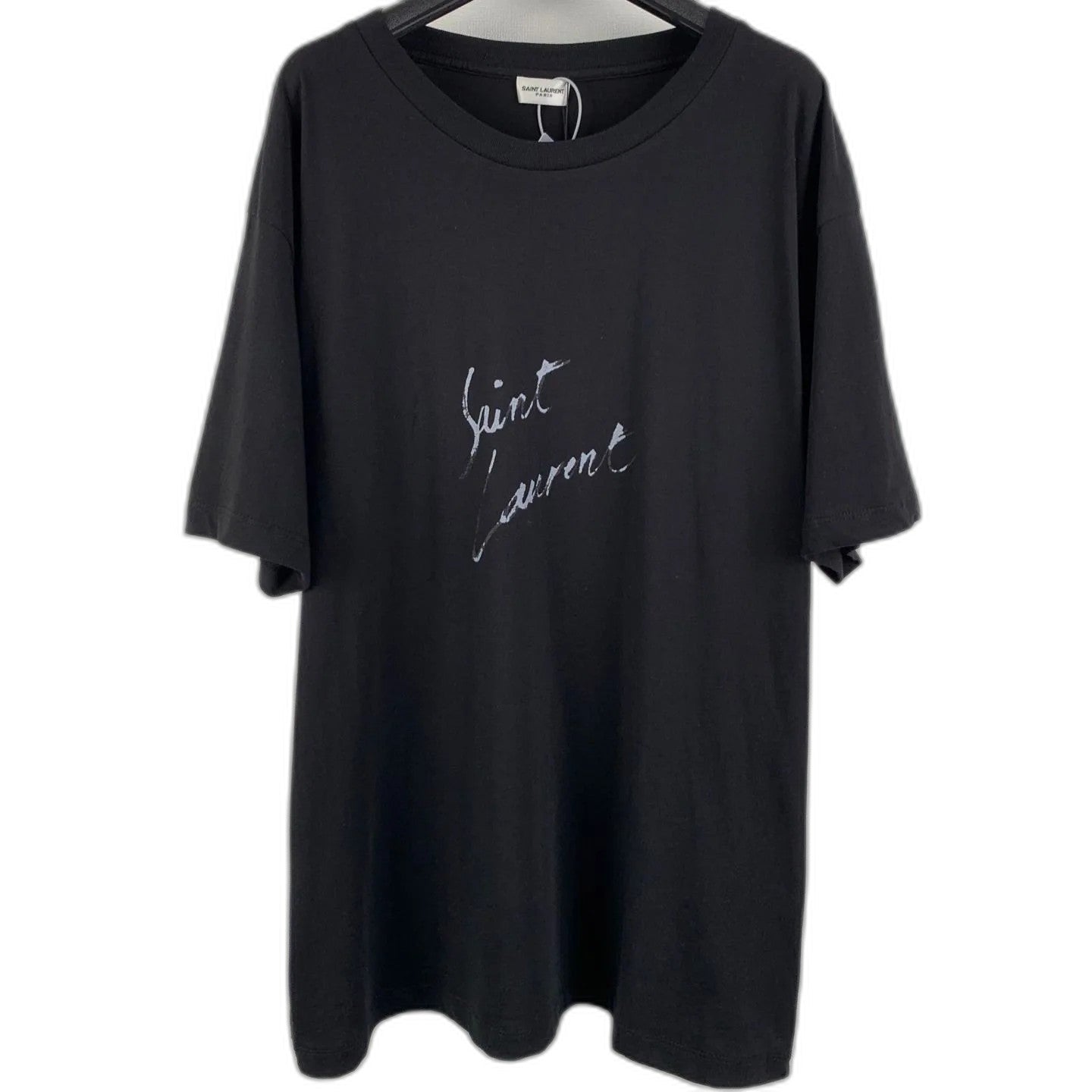 Saint Laurent Signature Logo-Print Cotton T-shirt