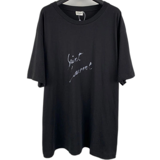 Saint Laurent Signature Logo-Print Cotton T-shirt