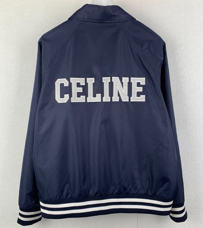 CELINE Teddy Collar Shirt 'Navy Blue'